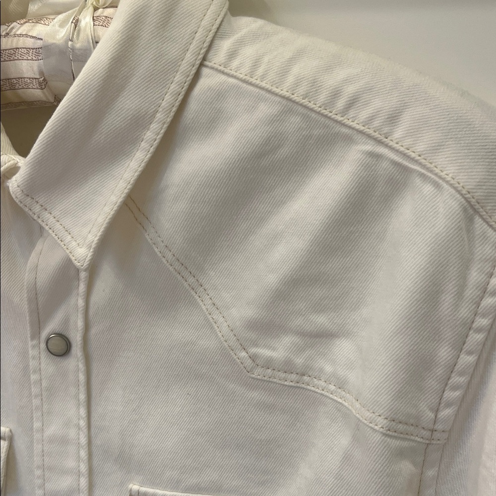 White Button-Up Shirt - Picture 6 of 15